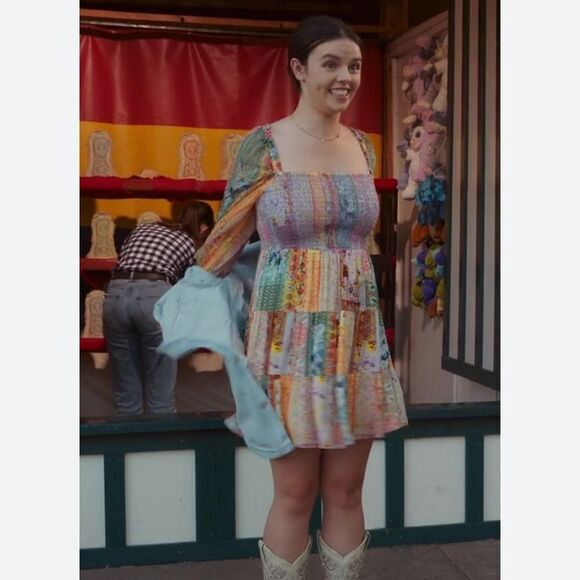 Alice + Olivia Rowen Smocked Dress NEW - Picture 9 of 9